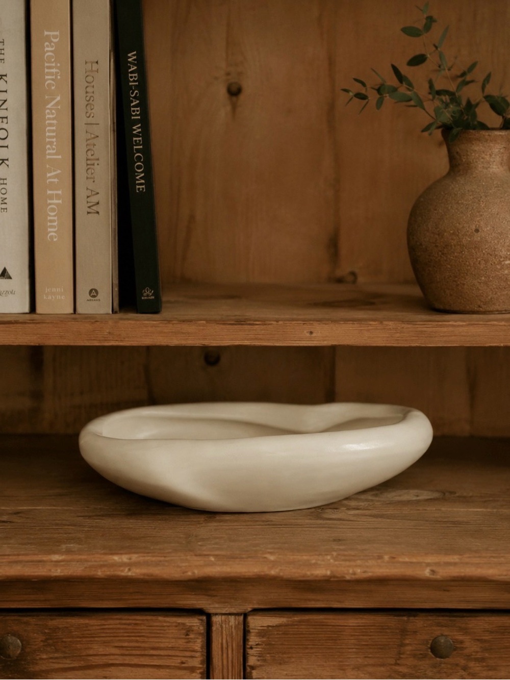 VTG Haeger Cream matte white bowl